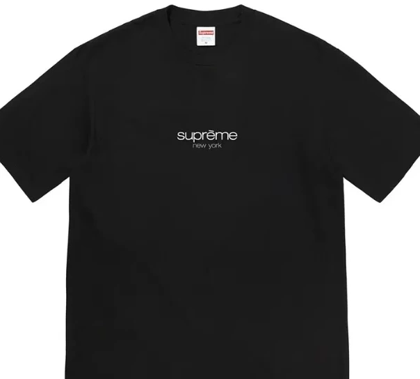 XL White S M Black and Logo L 22SS Classic Tee 0430
